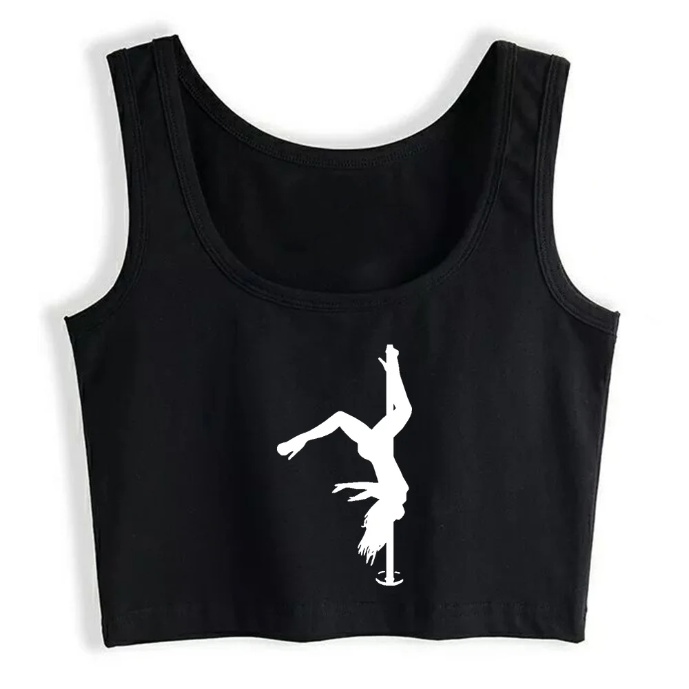

Crop Top Women Lady On Stripper Pole3 Harajuku Emo Aesthetic Grunge Tank Top Female Clothes