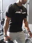 Мужская футболка с круглым вырезом, футболки для фитнеса и бодибилдинга, повседневный Быстросохнущий Спортивный Топ с коротким рукавом для тренажерного зала и мышц, приблизительный размер, Новинка лета 2021