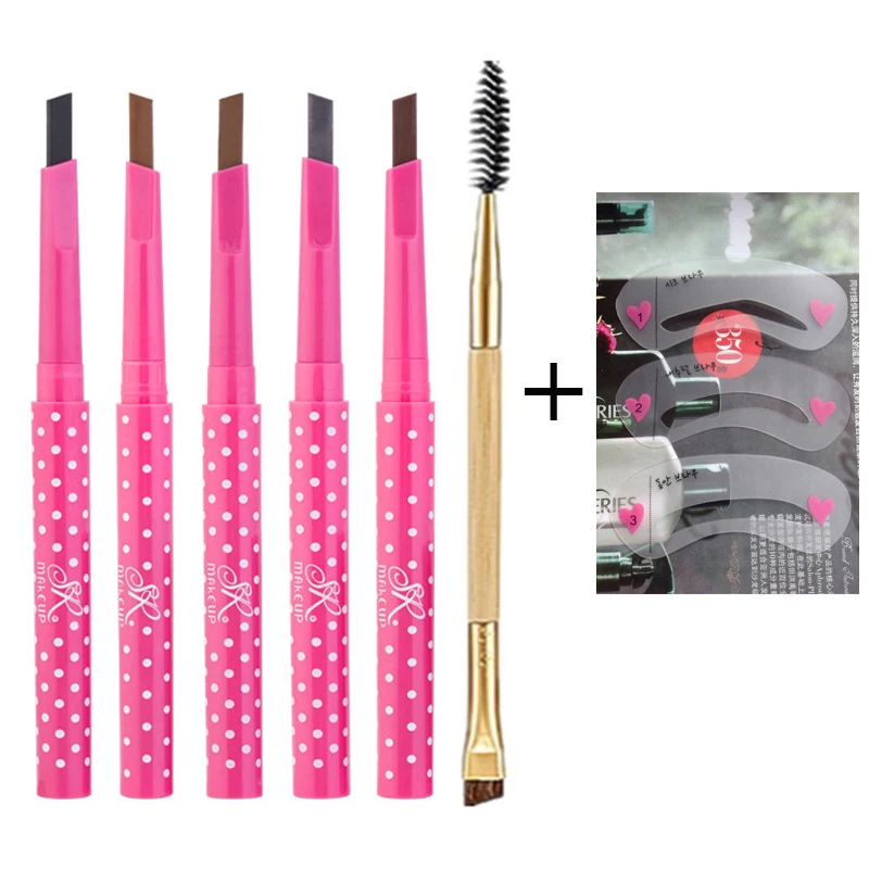 

9pcs Eyebrow Pencil Card Comb Waterproof Crayons Sourcil Eyebrow Pencil Long-lasting Makeup Beauty Lapiz De Ojos Crema Kosmetyki
