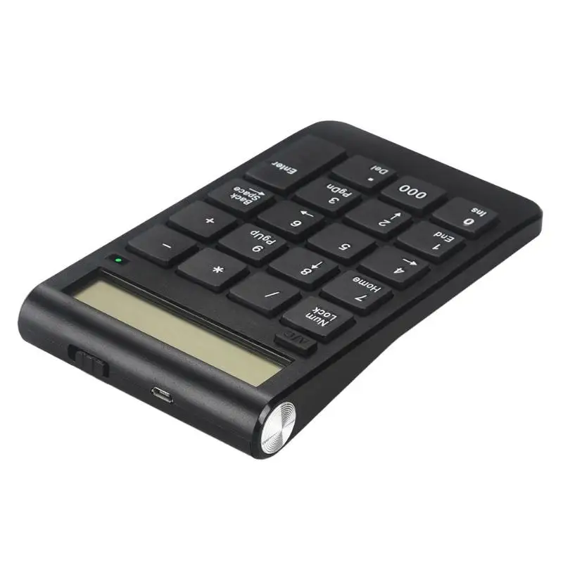 Мини цифровой дисплей перезаряжаемая цифровая клавиатура 2 4G беспроводная мини
