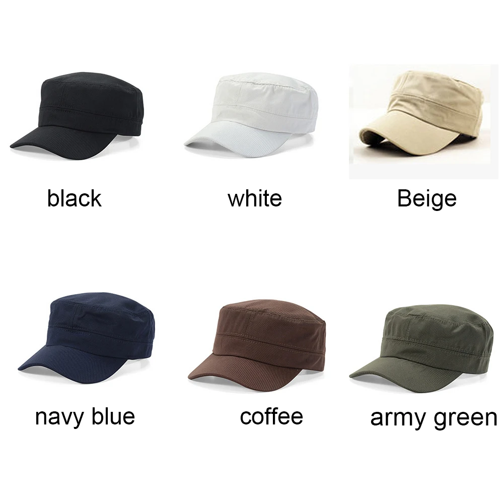 

Fashion Men Plate Cap Classical Style Sunscreen Sun Hat Army Caps Plain Hats