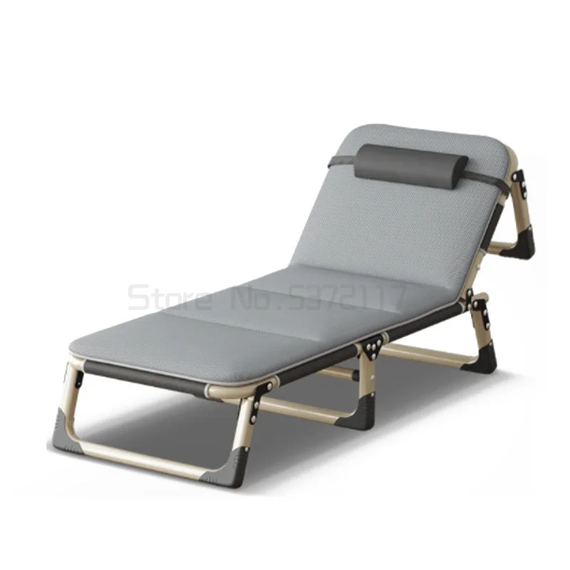 저렴한 점심 시간 접이식 침대 싱글 사무실 낮잠 아티팩트 심플 행진 안락 의자 휴대용 가정용 의자