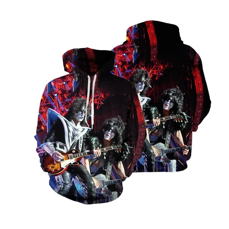 

Мужской и женский свитер, новинка весны 2022, свободная бейсбольная куртка с 3d-цифровым принтом пламени, черепа, капюшоном, Повседневная модна...