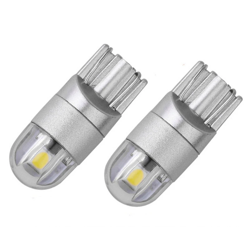 2 шт. светодиодный T10 W5W лампочки Canbus 2SMD 3030 автомобильный габаритный фонарь Лампы