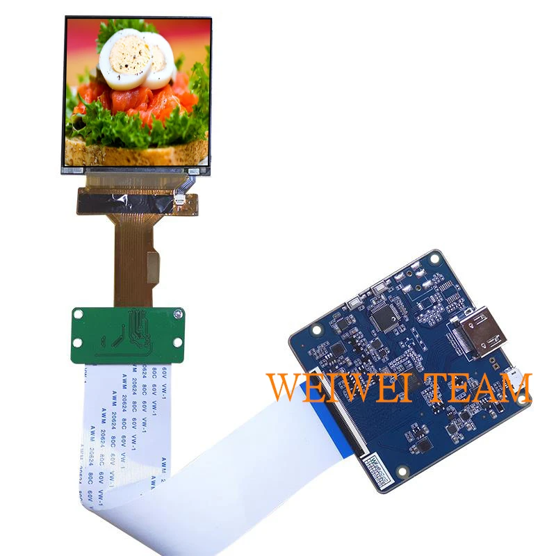1 pc with board 2,9 дюймов 1440*1440 двойной экран ips ЖК-дисплей Панель Интерфейс MIPI с HDMI плата контроллера для VR AR гарнитура применение - Цвет: 1 pc with board