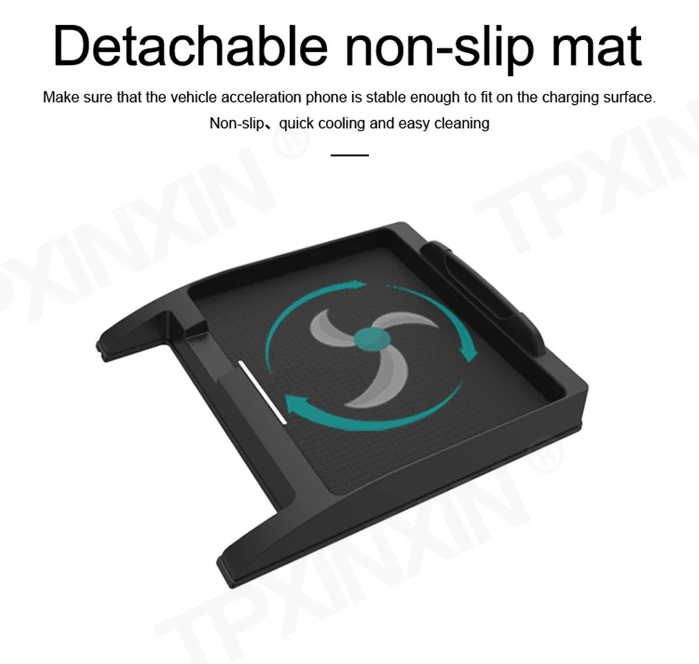 

QI Car Wireless Charger For Range Rover Vogue 2014 2015 2016 2017 Infrared Fast Wireless Charging Car Phone Holder For Iphone