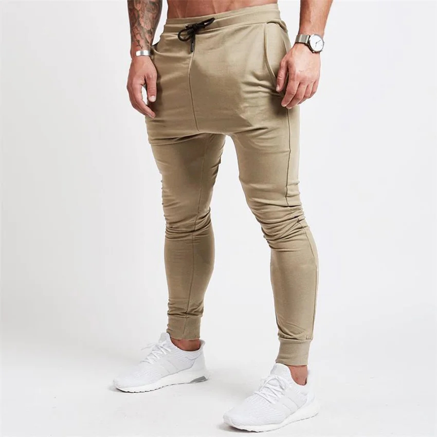

Mens Gym Pants Fitness Elastic Waist Running Pants Stretchy Trousers Summer Autumn Sportswear Men Jogging Pants Training Pants