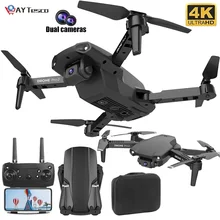 AY E99 Pro Rc Drone 1080P 4K HD dual Cameras WiFi FPV Height Holding Mode Foldable AYtesco Drone Aircraft Helicopter Toy Gifts