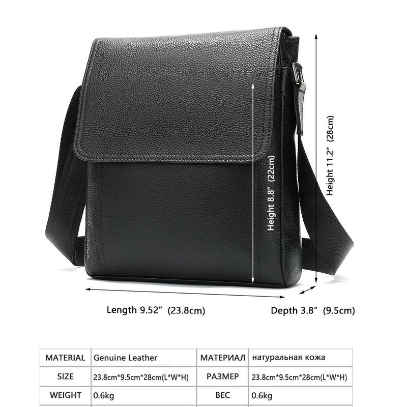 Сумка на плечо WESTAL для мужчин мессенджер через маленькая дизайнерская брендовая