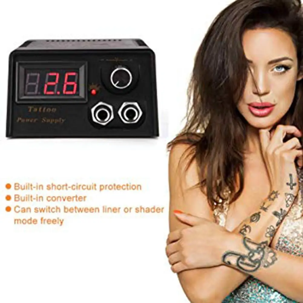Pro Mini LED цифровой блок питания для татуировок трансформатор напряжения