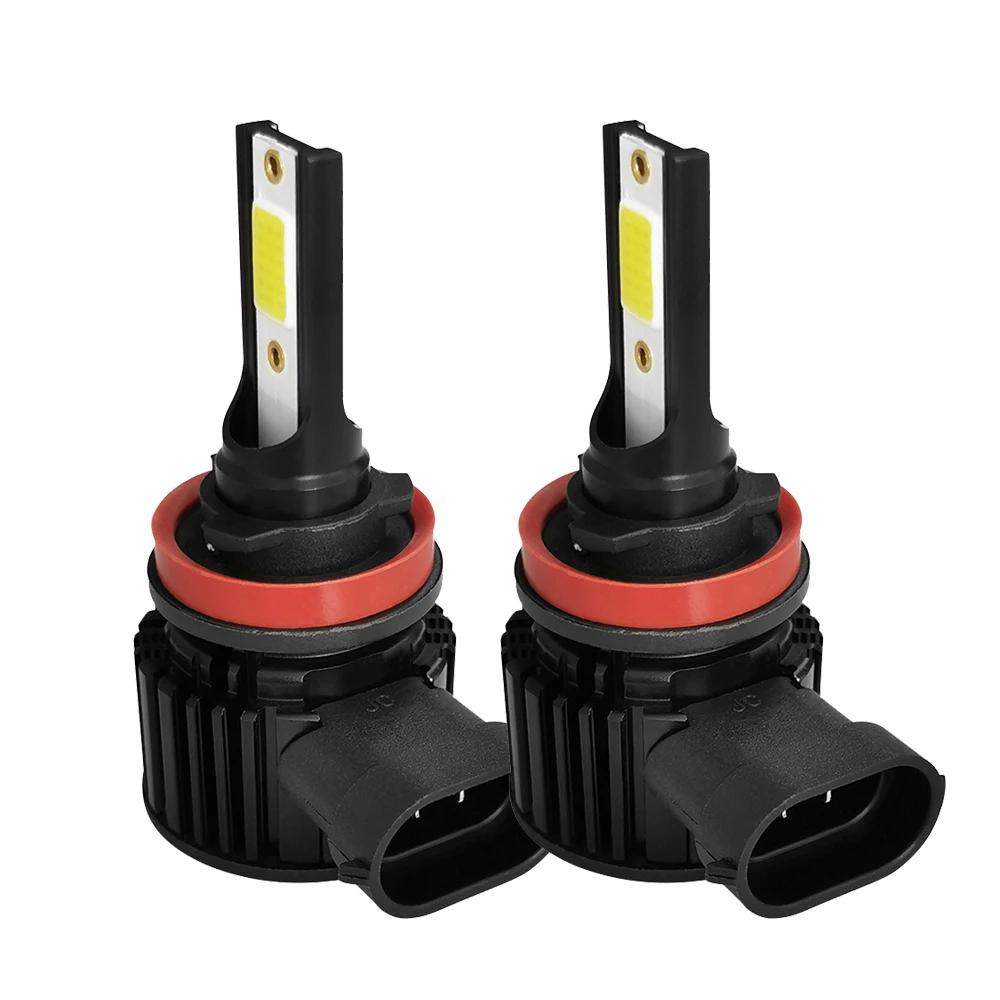 

2PCS COB Chips LED 10000LM/PAIR Mini Car Headlight Bulbs H7 H8 H9 H11 Headlamps Kit 9005 HB3 9006 HB4 Auto Fog Lamps 6500K 8000K
