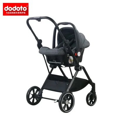 Dodoto Two in One Baby Stroller Two-Way High Landscape Can Sit and Lie Light Folding Carriage | Мать и ребенок