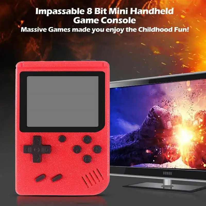 

Color 3 Inches LCD Retro Portable Mini Handheld Video Game Console 8-Bit Built-in 400 Games Kids Color Game Player