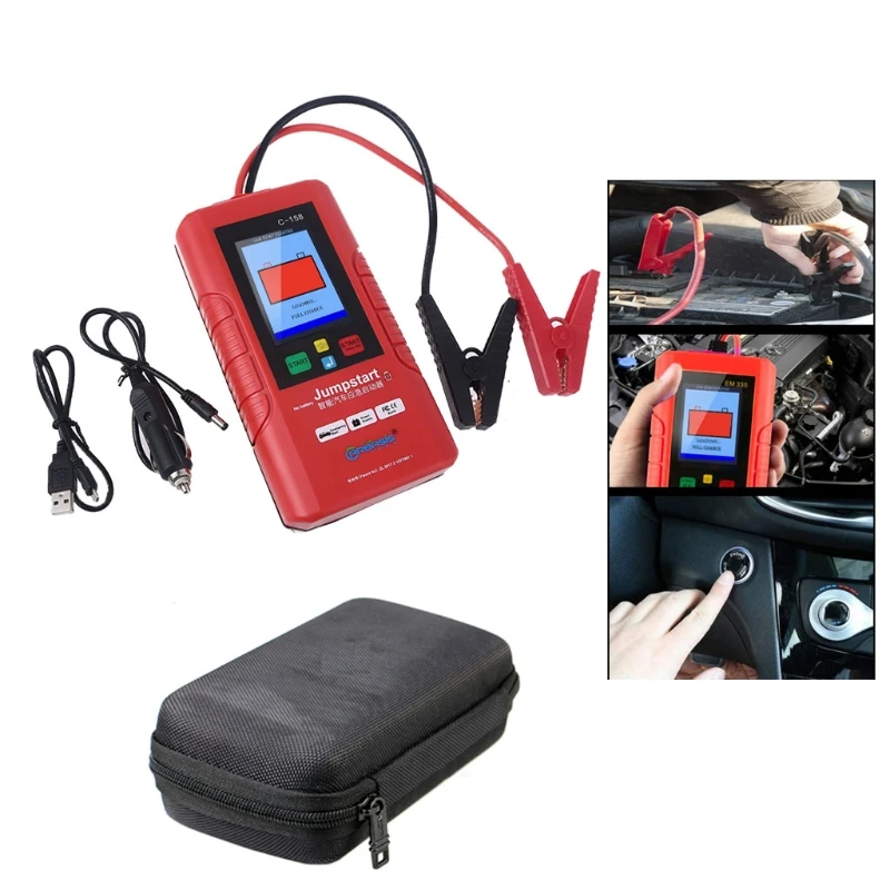 

Car Jump Starter Auto Battery Booster Charger Emergency Power Supply Suitable for Vehicles Low Battery Voltage