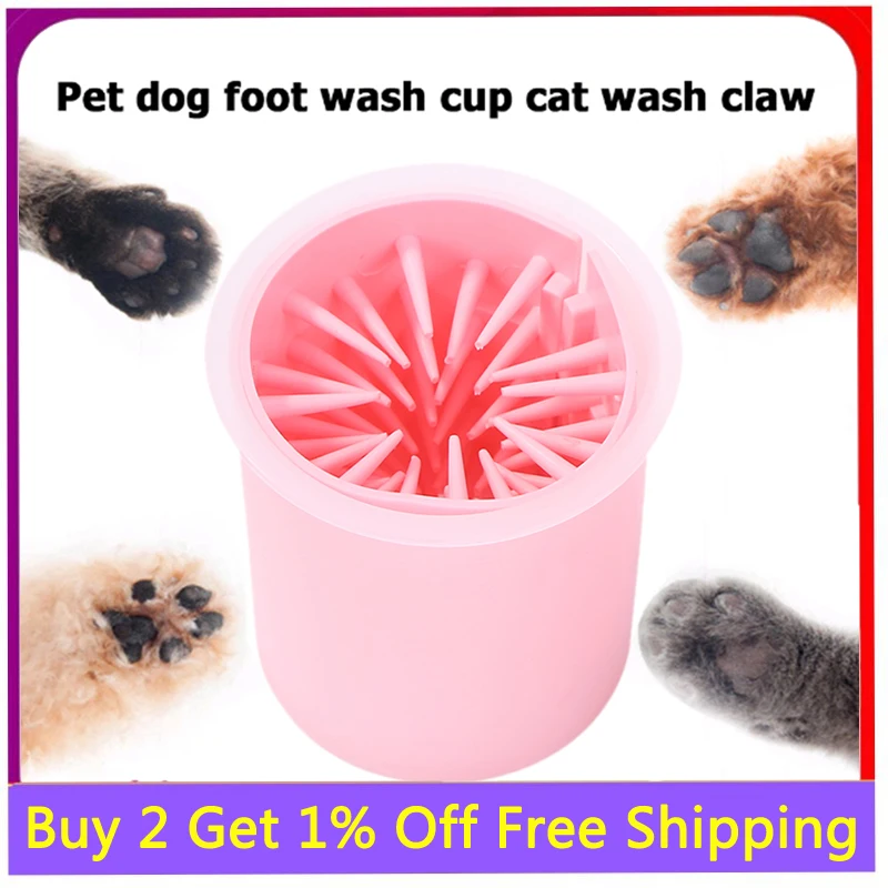 

Pet Dog Paw Cleaner CupKitten Foot Cleaning Tools Soft Silicone Dog Cats Dirty Paw Wash Cup for Household Animal Dog Ornaments
