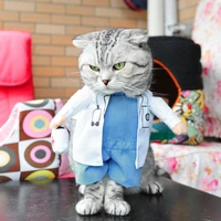 costume pet halloween funny dog cat doctor costume pet doctor clothing funny cosplay clothes dress apparel outfit uniform