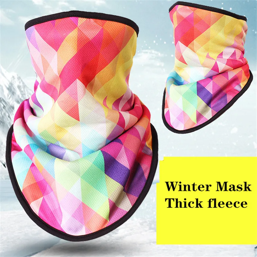 Зимний флисовый лыжный шарф оборудование для велоспорта сноуборда бандана