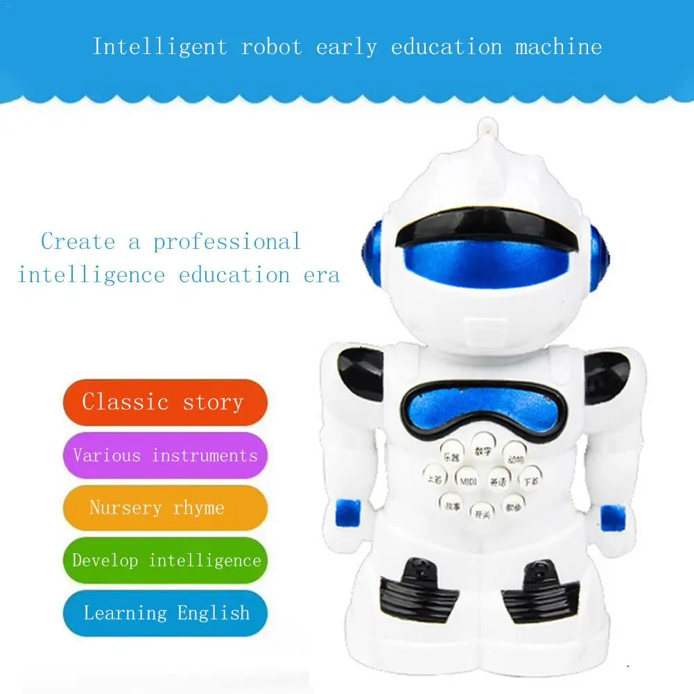 Обучающие игрушки Intelligents Robotes портативная история машина Earlyes звук и свет