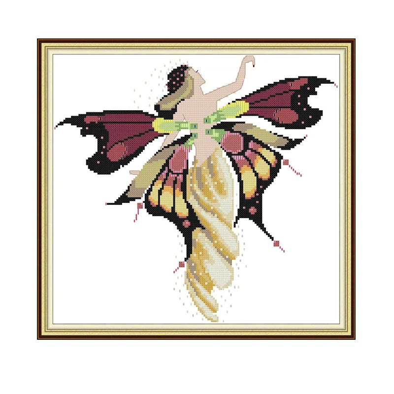 Вышивка крестиком Joy Sunday вышивка из мультфильма бабочка DMC 14CT ручная