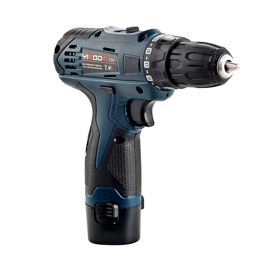 12 В Электрическая дрель перезаряжаемая литиевая батарея двухскоростные