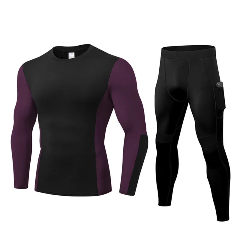 Мужское термобелье Fanceey компрессионные комплекты быстросохнущее Мужская одежда