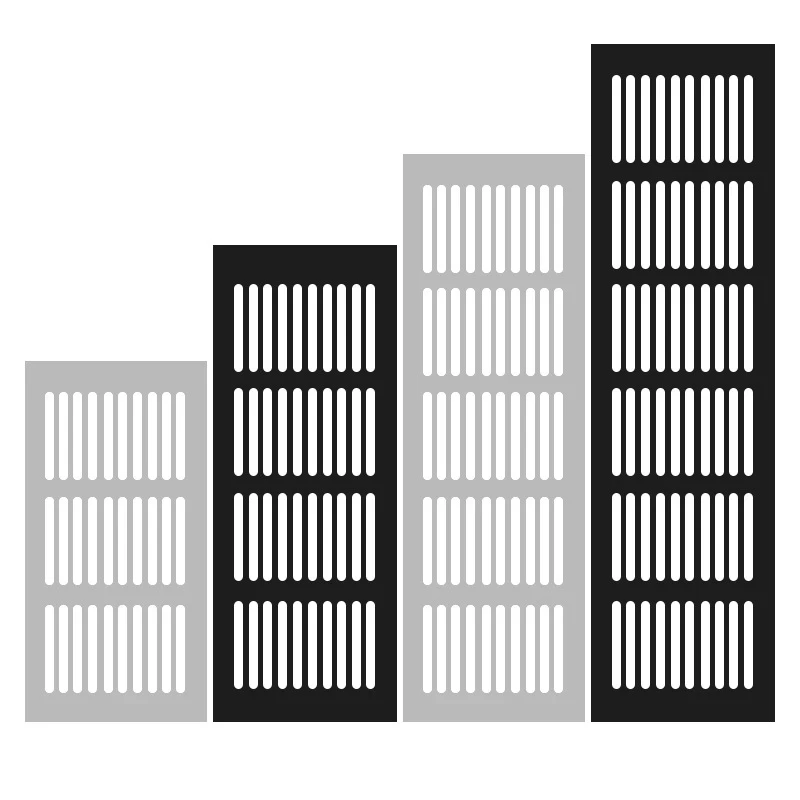 

Aluminum Alloy Ventilation Grills, Breathable Mesh Black Cabinet Air Vent Cover Shoe Cabinet Ventilation Exhaust Cooling Grid