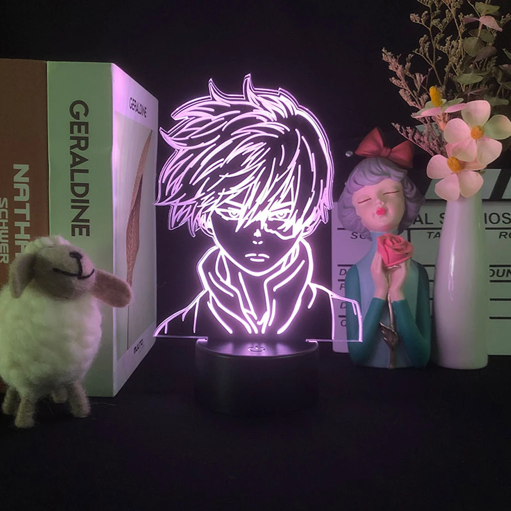 Аниме Фигурка иллюзия Лампа атака на Титанов СВЕТОДИОДНЫЙ Ночник детская лампа
