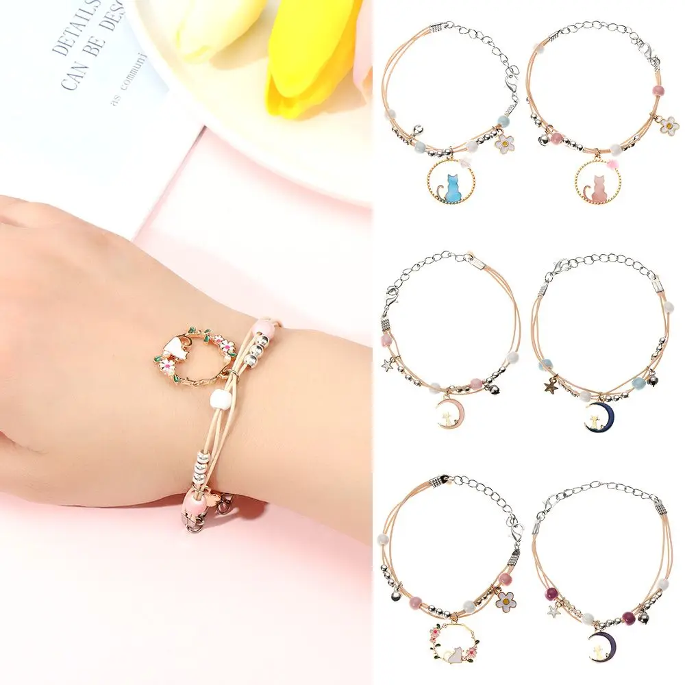 

Jewelry Creative New Gift Cat Pendant Bracelet Beads Student Cute Sweet