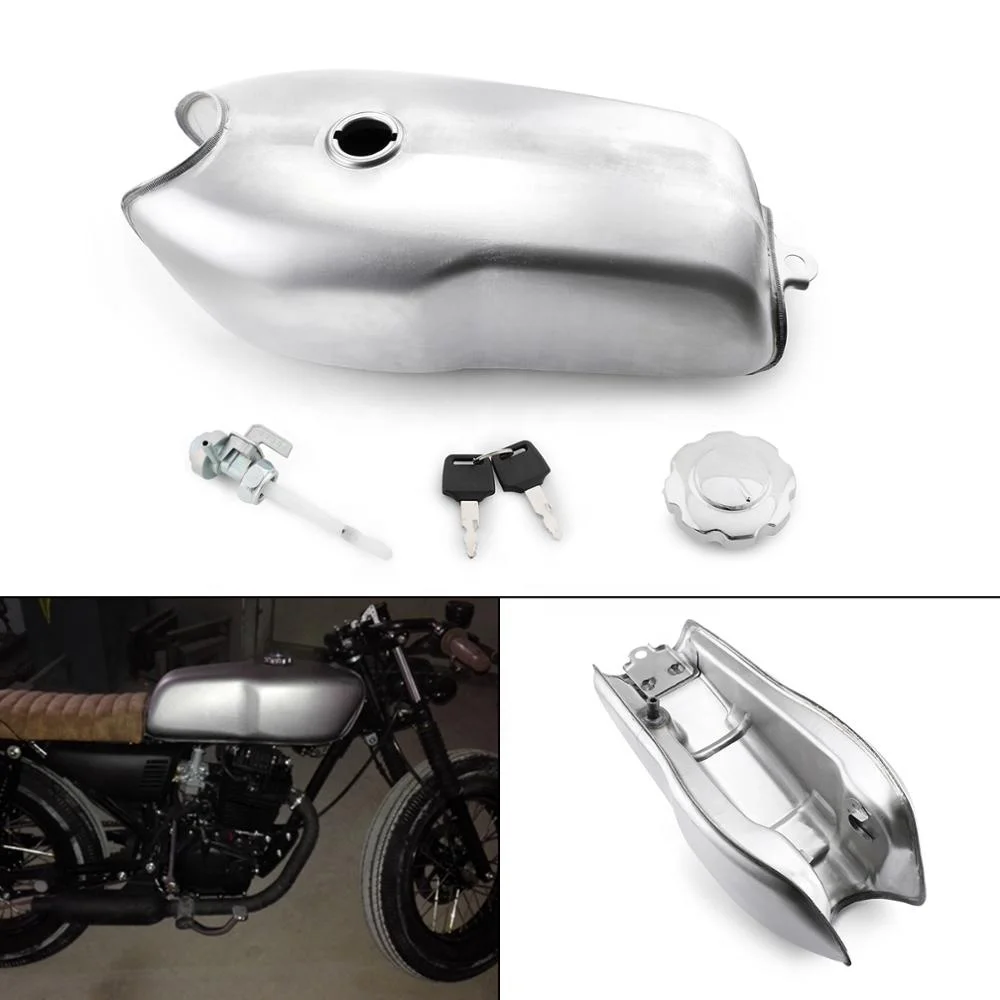 Винтажный газовый бак Cafe Racer RD50 Универсальный мотоциклетный топливный из чистой