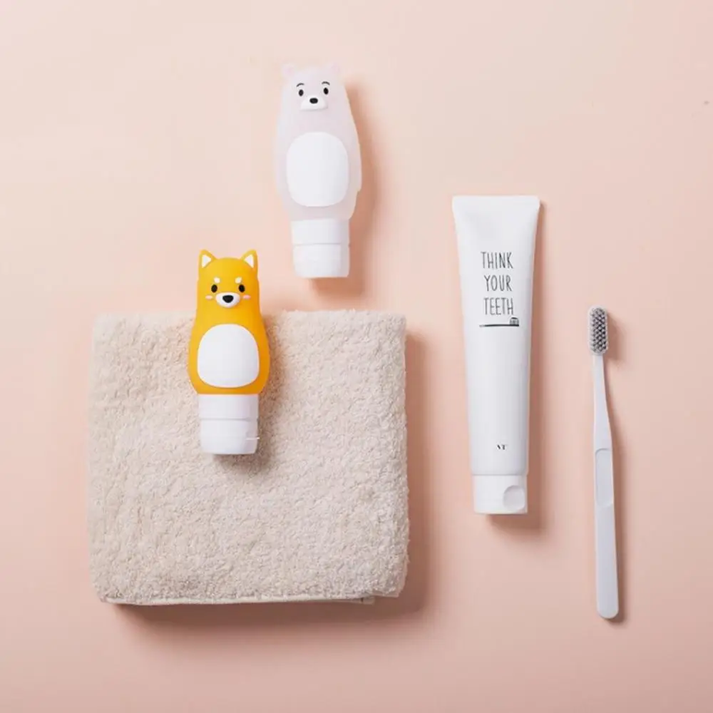 Портативный милые многоразового Путешествия силиконовый пустые бутылки шампуня