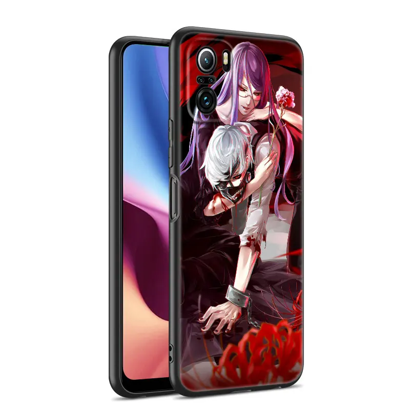anime tokyo ghoul phone case for xiaomi mi poco x3 nfc f3 gt m3 10t 11t 11x pro 11i a2 11 lite ne 5g civi soft tpu black cover free global shipping