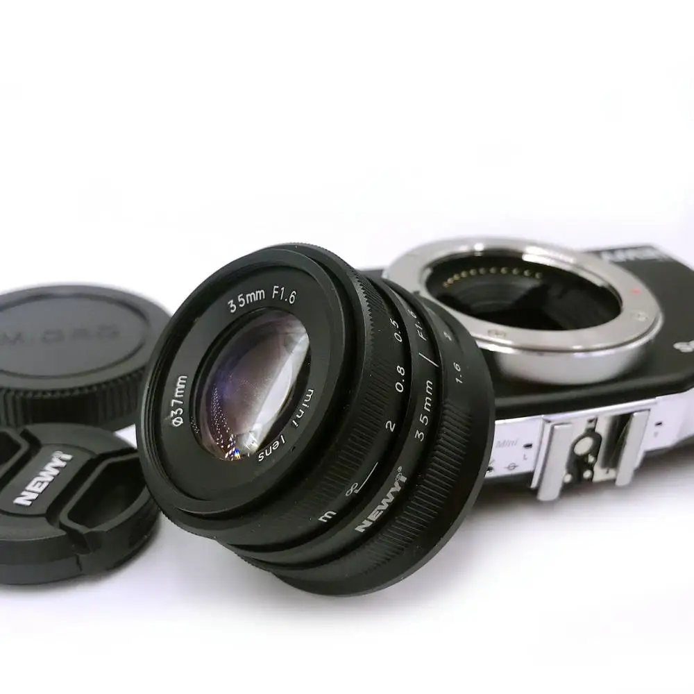 Объектив Newyi Micro 4/3 M4/3 M43 35 мм F1.6 из черного металла для Olympus Panasonic | Электроника