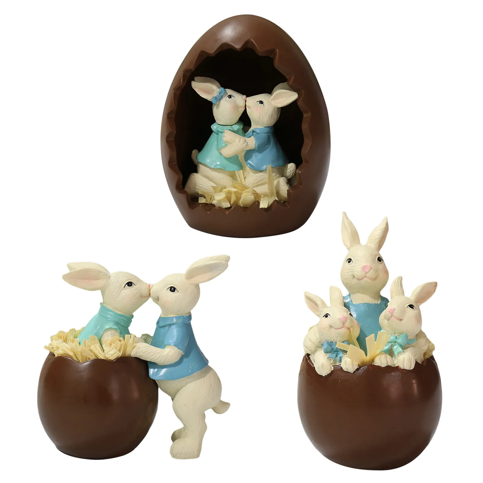 Пасхальные шоколадные яичной скорлупы декоративное украшение &quotКролик&quot