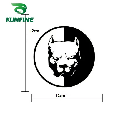 Стайлинг автомобиля KUNFINE стикер Pitbull super hero на машину с собакой Виниловая наклейка