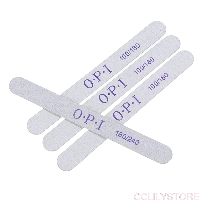 

10Pcs/5Pcs Wood Nail File 100/180 180/240 Professional Double Side Nail Art Sanding Buffer Files