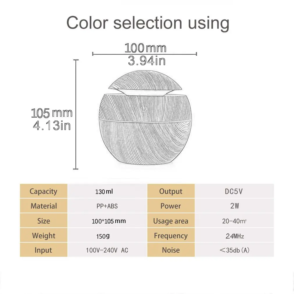 

Ultrasonic Humidifier Aroma Diffuser Usb Humidifier Mute Bedroom Aroma Lamp Plug In Electric Incense Burner