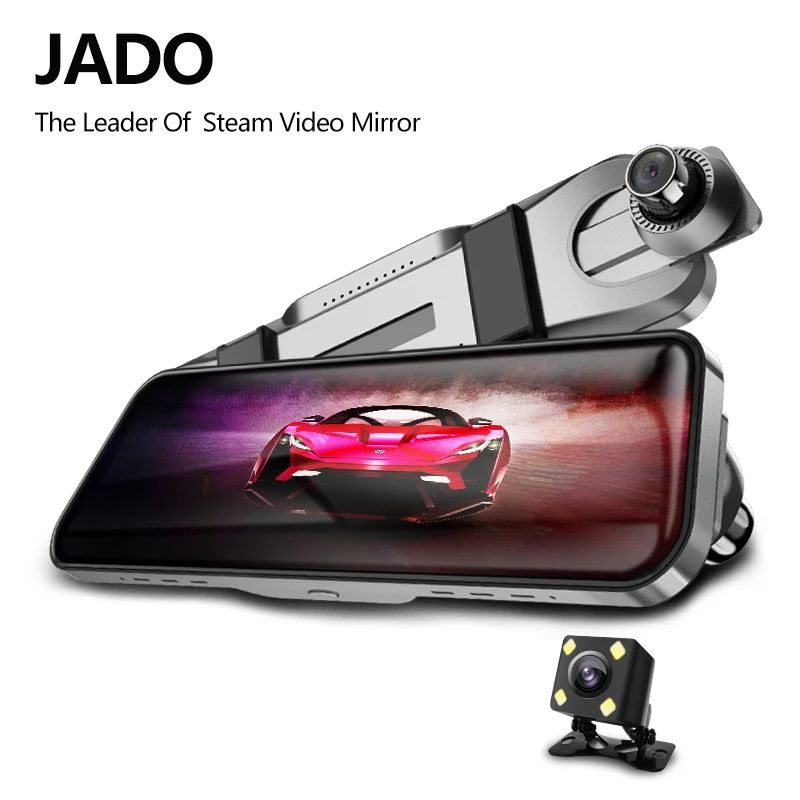 JADO D820 Автомобильный видеорегистратор поток зеркало заднего вида видеорегистратор Эра avtoregistrator 10 ips Сенсорный экран
