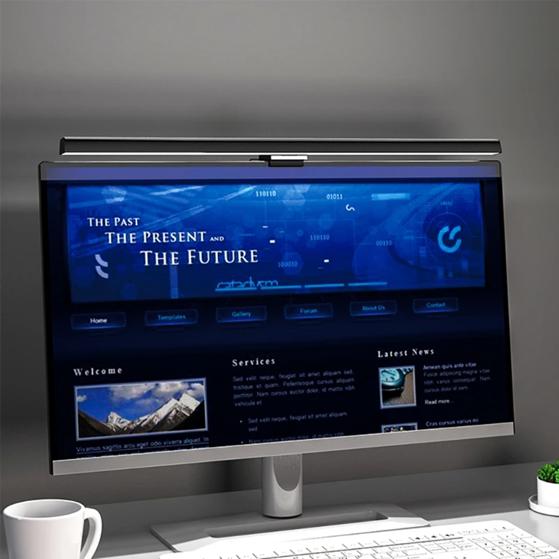 

Screenbar Light Desk Lamp Computer Laptop USB LED Light Desk Lamp Reading Adjustable LCD Monitor Screen Light Bar XXUC