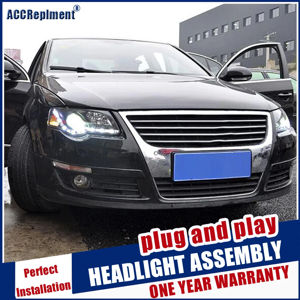 Автомобильный Стайлинг светодиодный ная фара для VW Passat ные фары 2006-2011