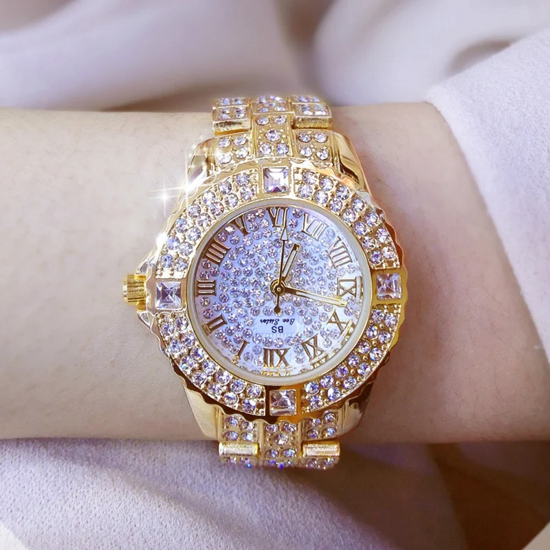 

fashion women watch with diamond gold watch ladies top luxury brand ladies Casual Women's Bracelet Watches relogio feminino