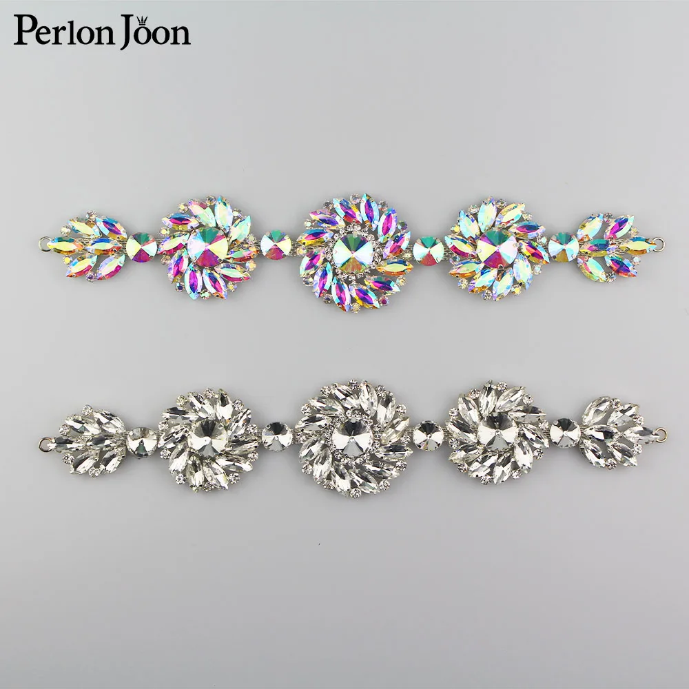 1 шт. Сварка Ab кристалл аппликация длинное стекло круглая отделка стразы патч