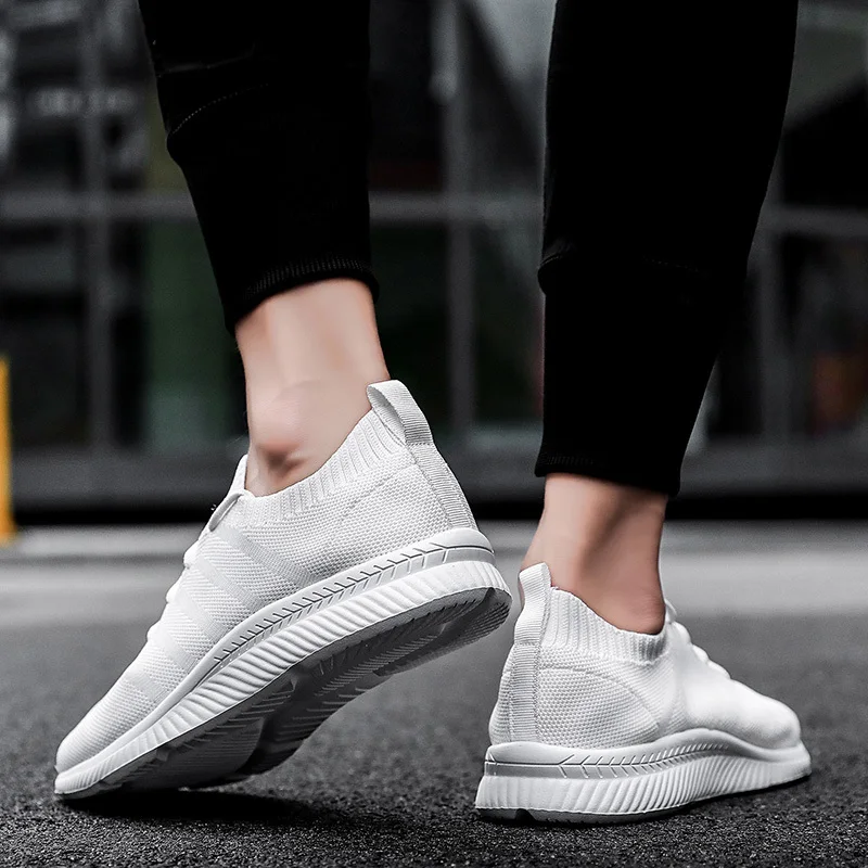 

Spring New Men's And Women's Mesh Sports Shoes Rubber Sole Lace-up Light Runing Shoes Sneakers Walking Jogging Casual Shoes