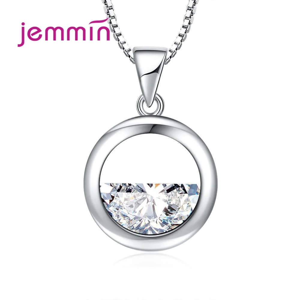 

Pendant Necklace For Lovers Engagement Anniversary Decoration Fashion Jewelry 925 Sterling Silver Austrian Crystal