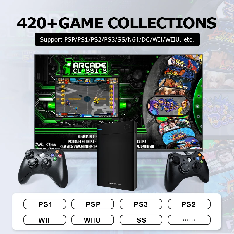 Жесткий диск hyперспективin для Windows 7/8/10 внешний портативный жесткий ретро-игры