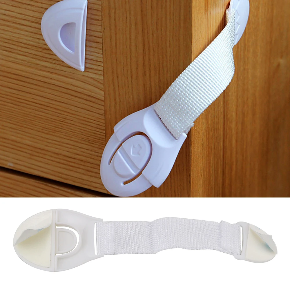 

Kid Children Protection Blocker For Fridge Drawer Door Cupboard Window Cabinet Locks Straps 5Pcs/set Baby Safety Lock