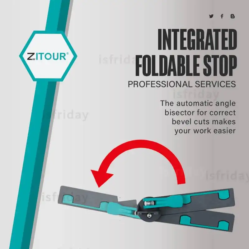 Zitour® Accurate Mitre Gauges for Saws Goniometer Electronic Angle Ruler Woodworking Construction Digital Caliper Tarpentry Tool |