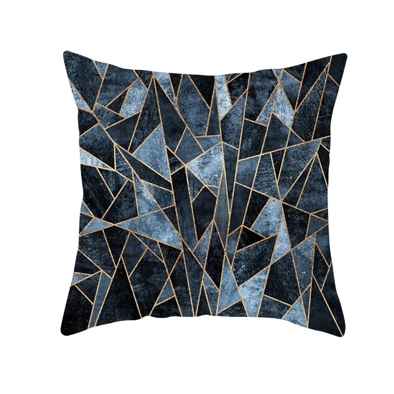 

Geometric Decorative Pillowcase Creative Colorful Plaid Square Home Cushion Cover Sofa Car Waist Throw Pillow Case 45x45cm P49
