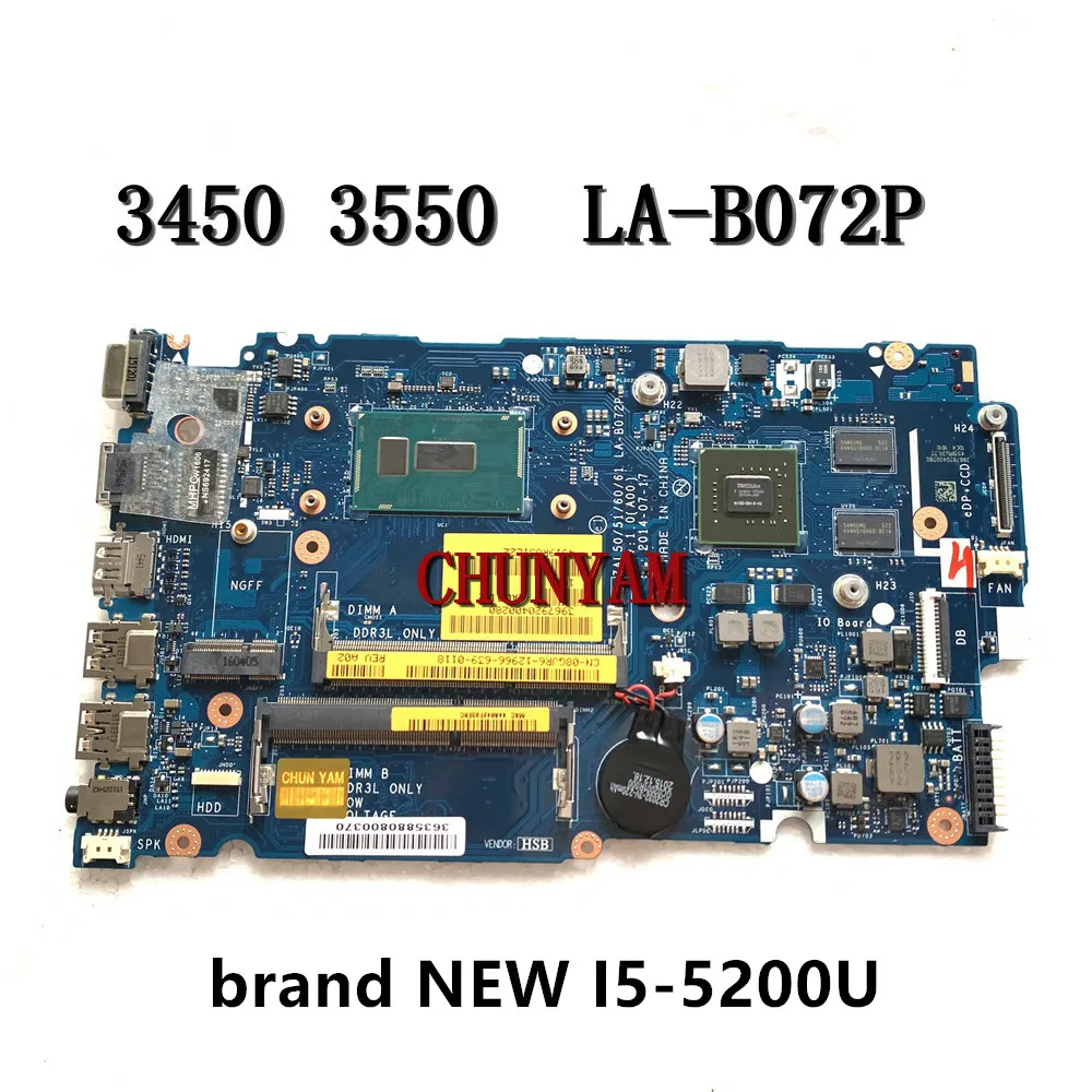 Детская материнская плата для ноутбука dell Latitude 3450 3550 ZAL50 51 60 61 I5-5200U 8GJR6