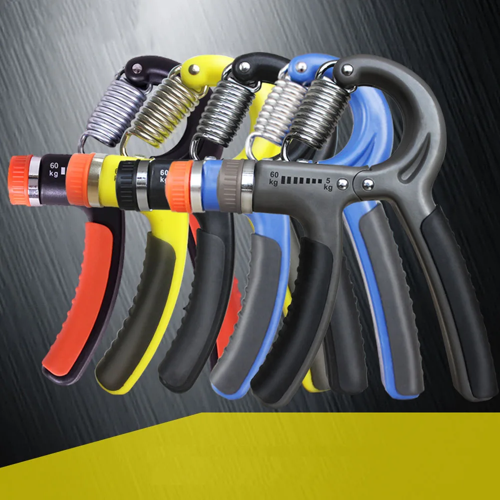 

5-60Kg Gym Fitness Hand Grip Strength for Muscle Recovery Hand Gripper Trainer Men Adjustable Finger Heavy Exerciser