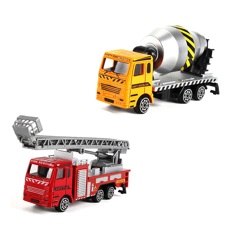 Литая модель автомобиля 2 в 1 из сплава инженерная Игрушечная машина грузовик
